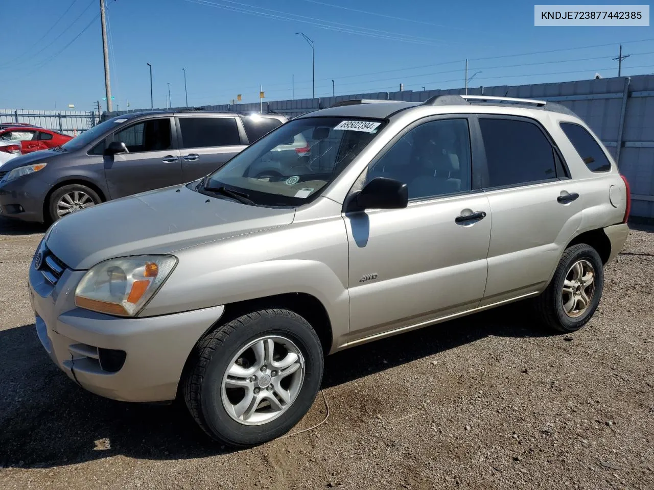 2007 Kia Sportage Ex VIN: KNDJE723877442385 Lot: 69502394