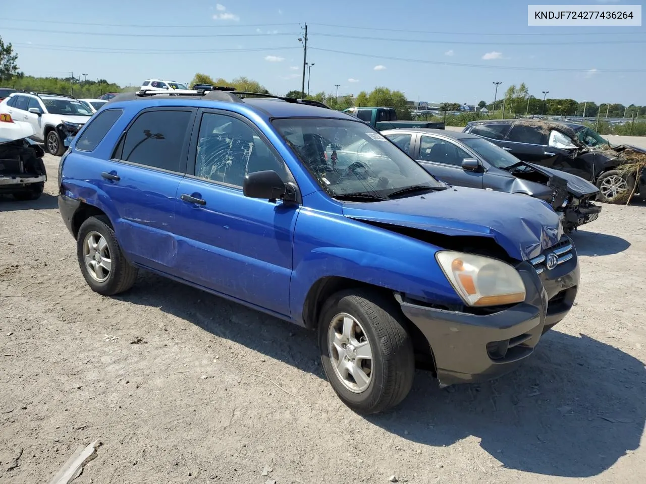 2007 Kia Sportage Lx VIN: KNDJF724277436264 Lot: 69652304