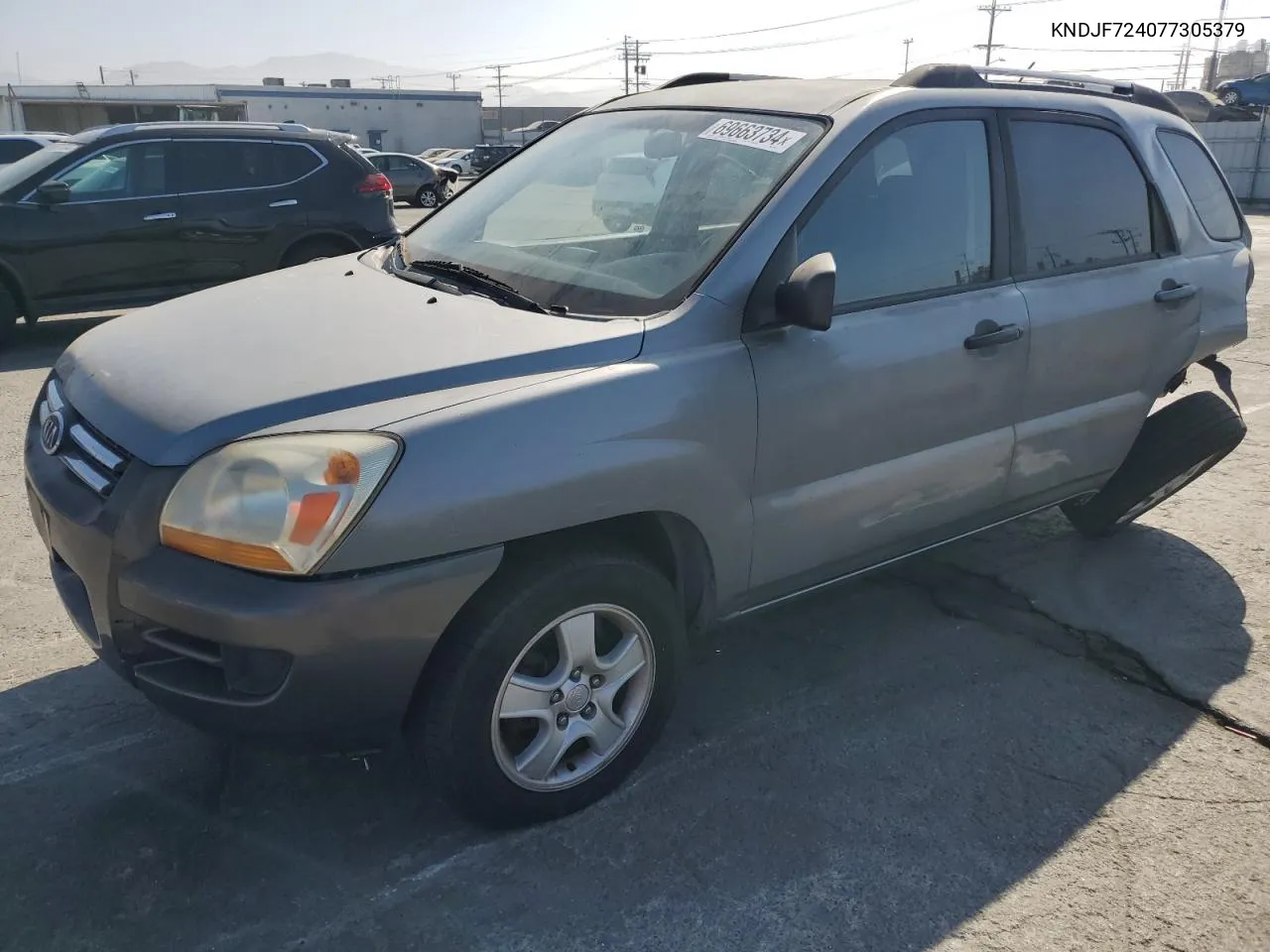 2007 Kia Sportage Lx VIN: KNDJF724077305379 Lot: 69663734