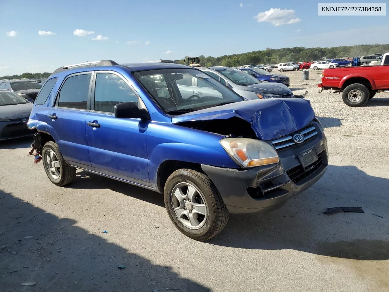 2007 Kia Sportage Lx VIN: KNDJF724277384358 Lot: 72180714