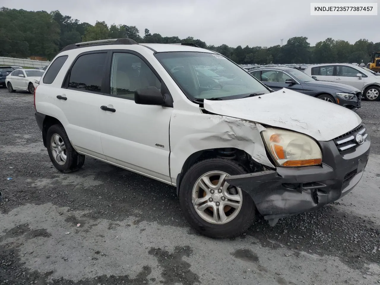 2007 Kia Sportage Ex VIN: KNDJE723577387457 Lot: 72699244