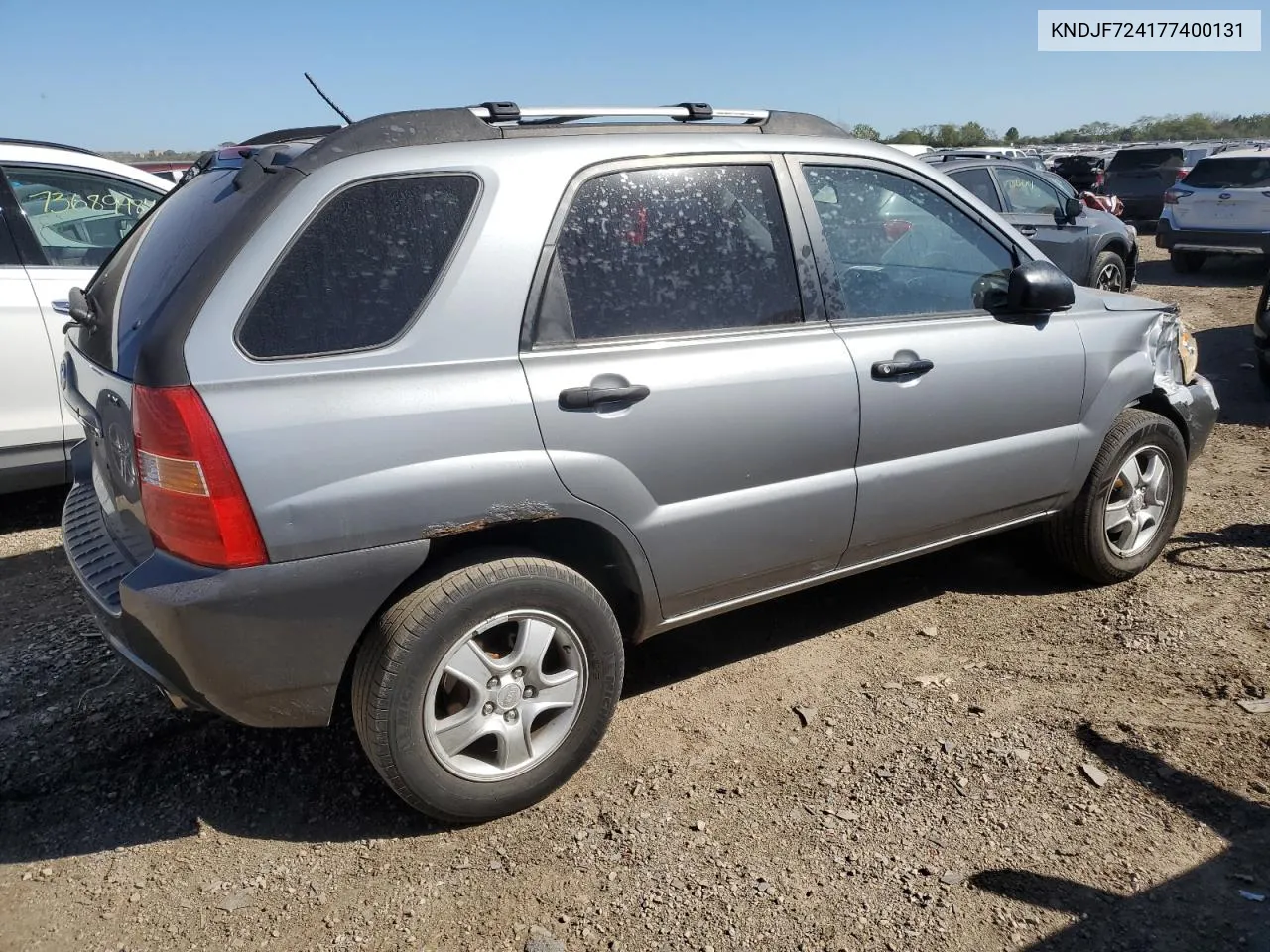 2007 Kia Sportage Lx VIN: KNDJF724177400131 Lot: 73376734