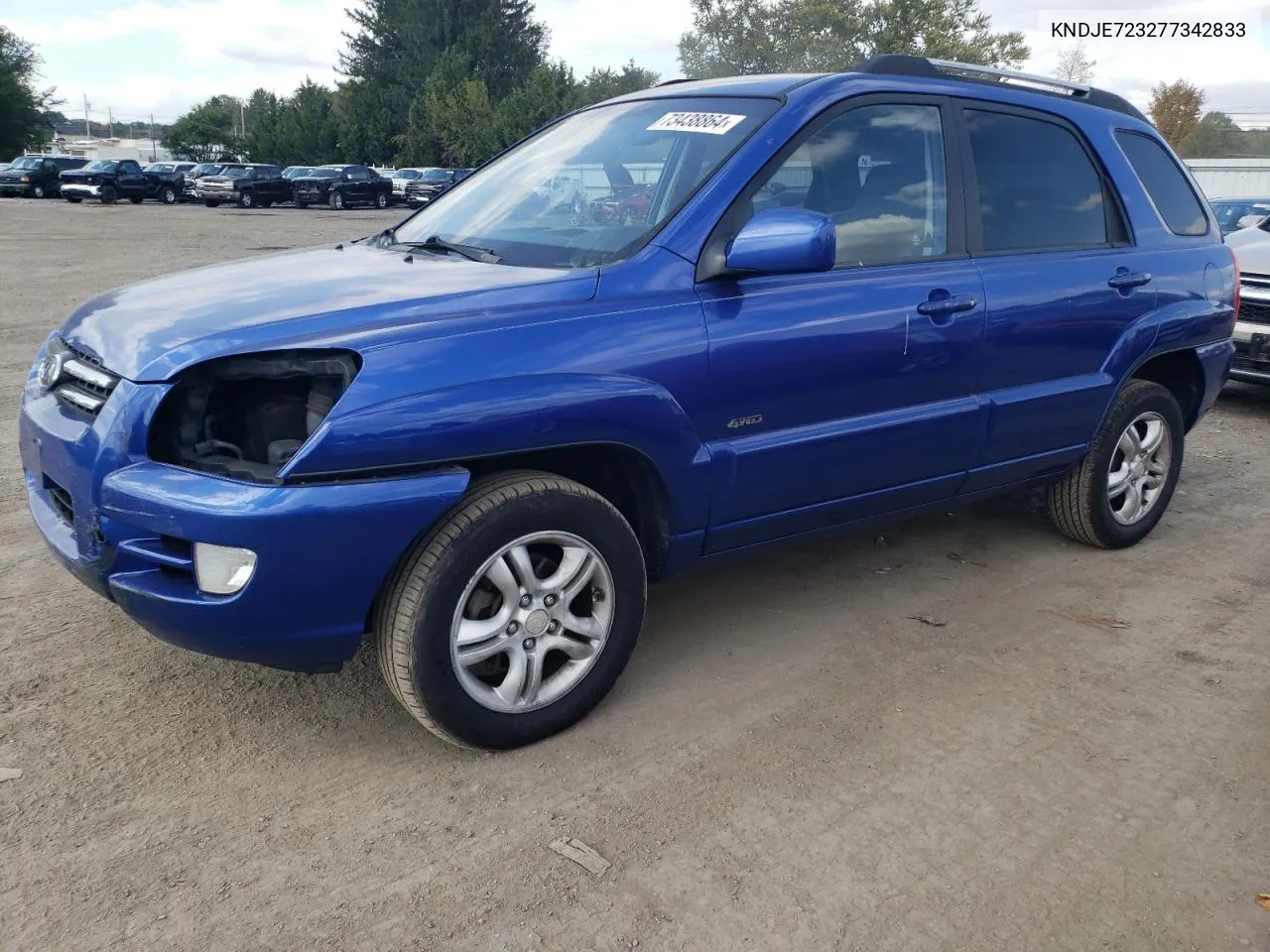 KNDJE723277342833 2007 Kia Sportage Ex