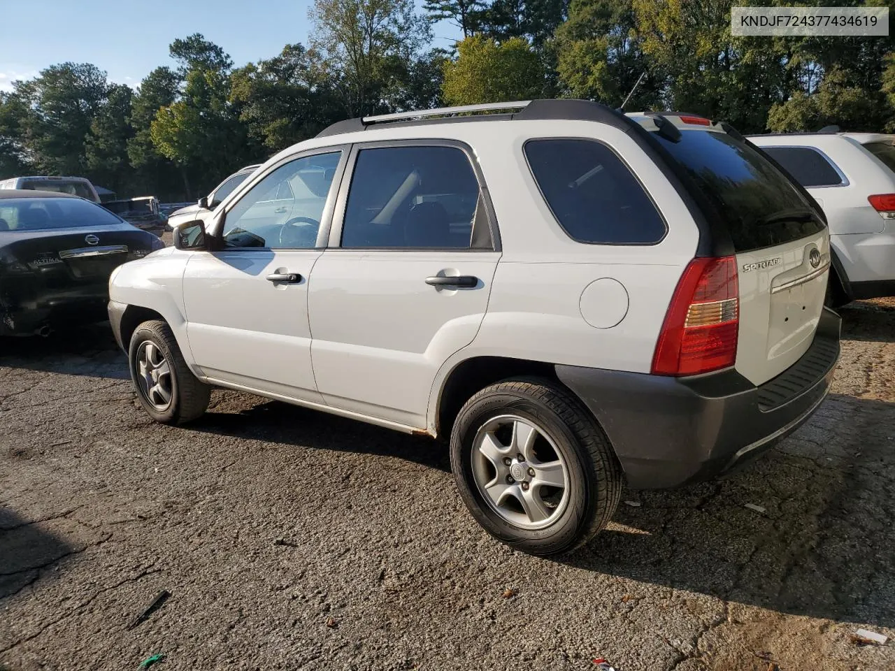 2007 Kia Sportage Lx VIN: KNDJF724377434619 Lot: 75223934