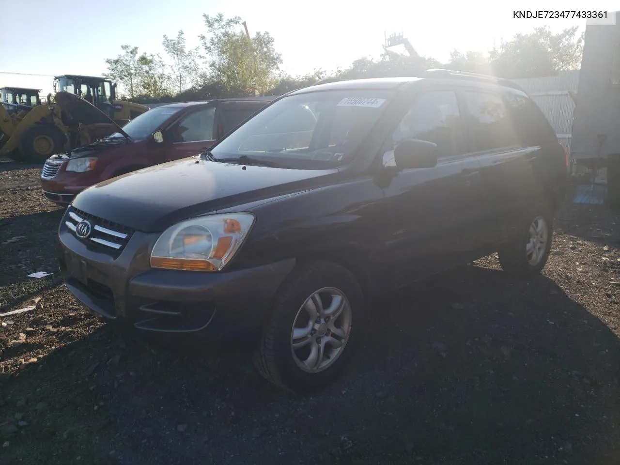 2007 Kia Sportage Ex VIN: KNDJE723477433361 Lot: 75500744