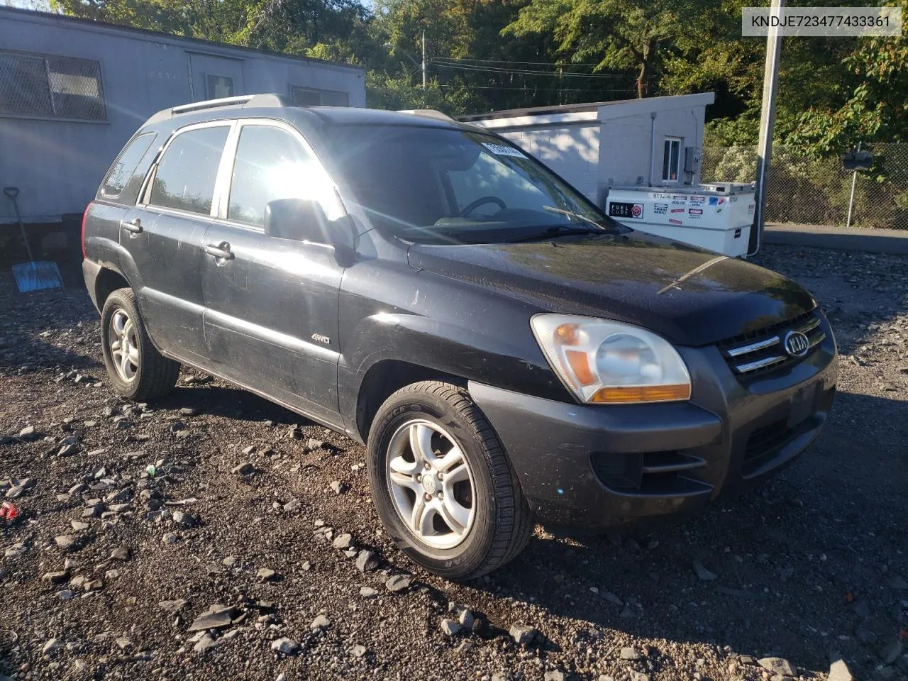 2007 Kia Sportage Ex VIN: KNDJE723477433361 Lot: 75500744