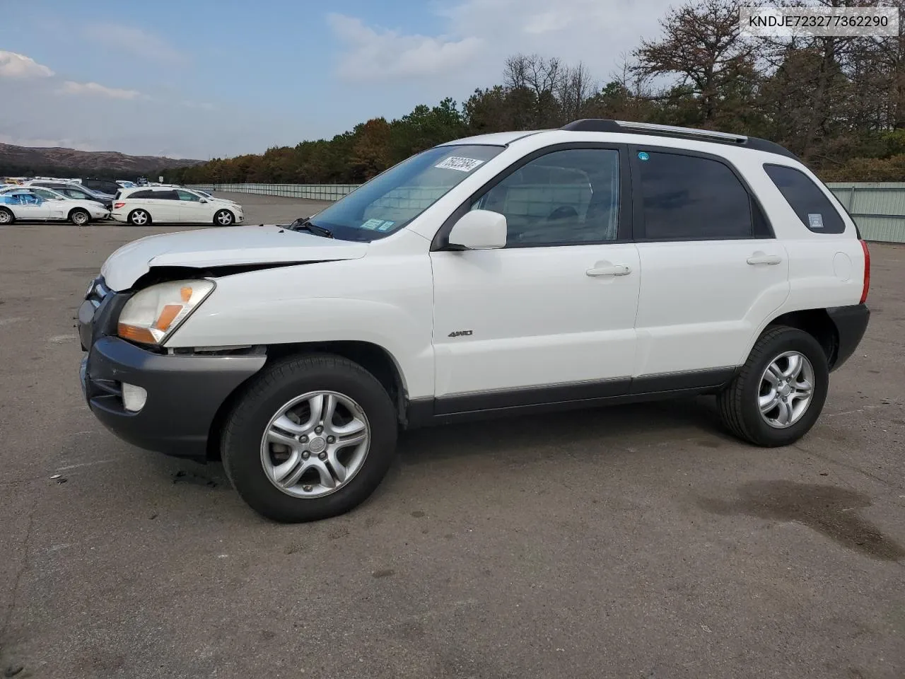 2007 Kia Sportage Ex VIN: KNDJE723277362290 Lot: 75922584