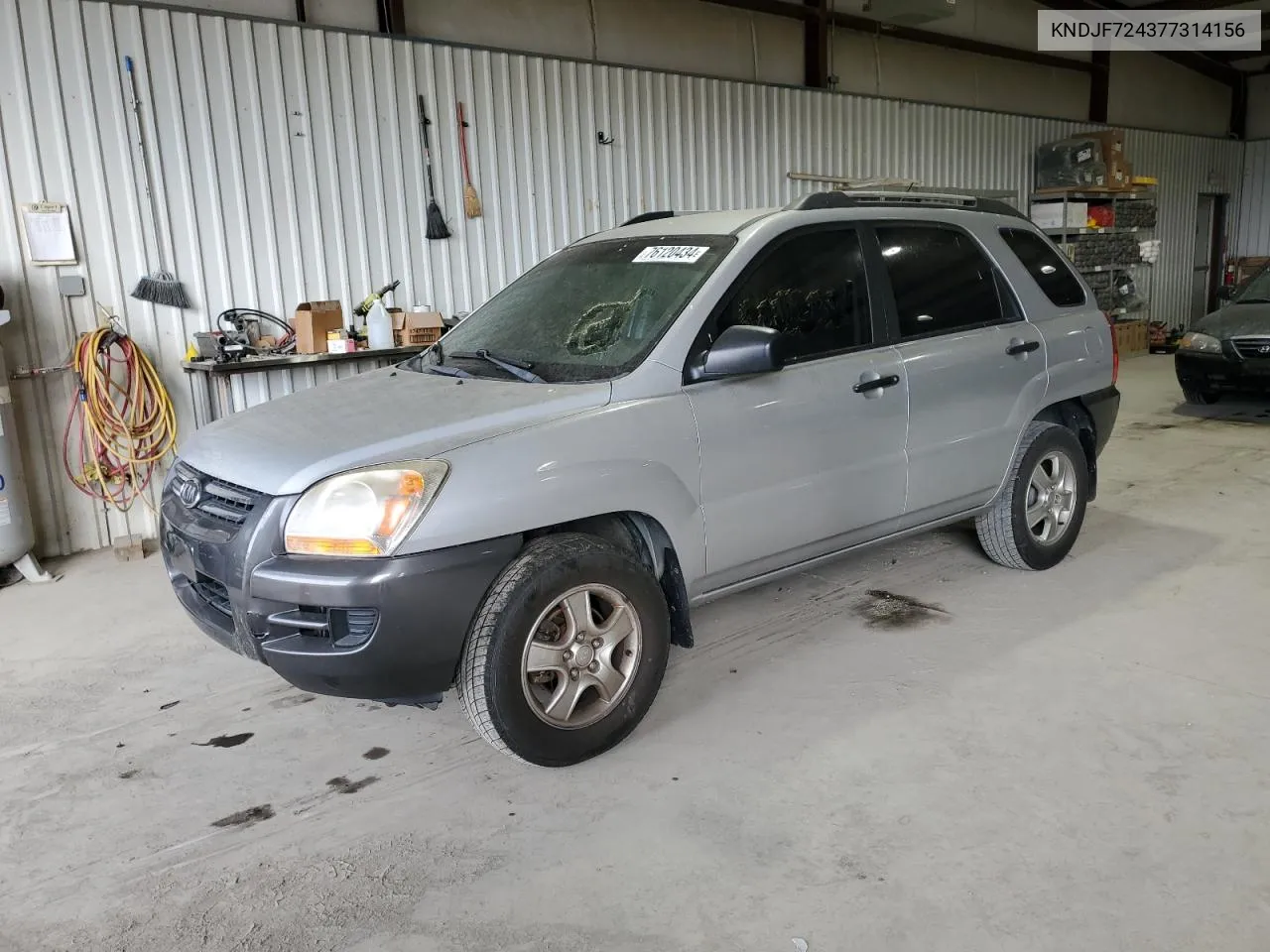 2007 Kia Sportage Lx VIN: KNDJF724377314156 Lot: 76120434