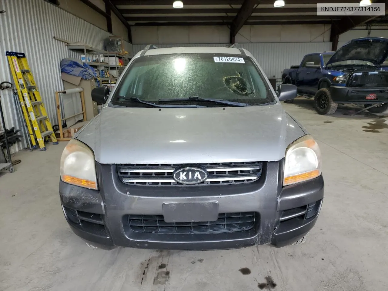 2007 Kia Sportage Lx VIN: KNDJF724377314156 Lot: 76120434