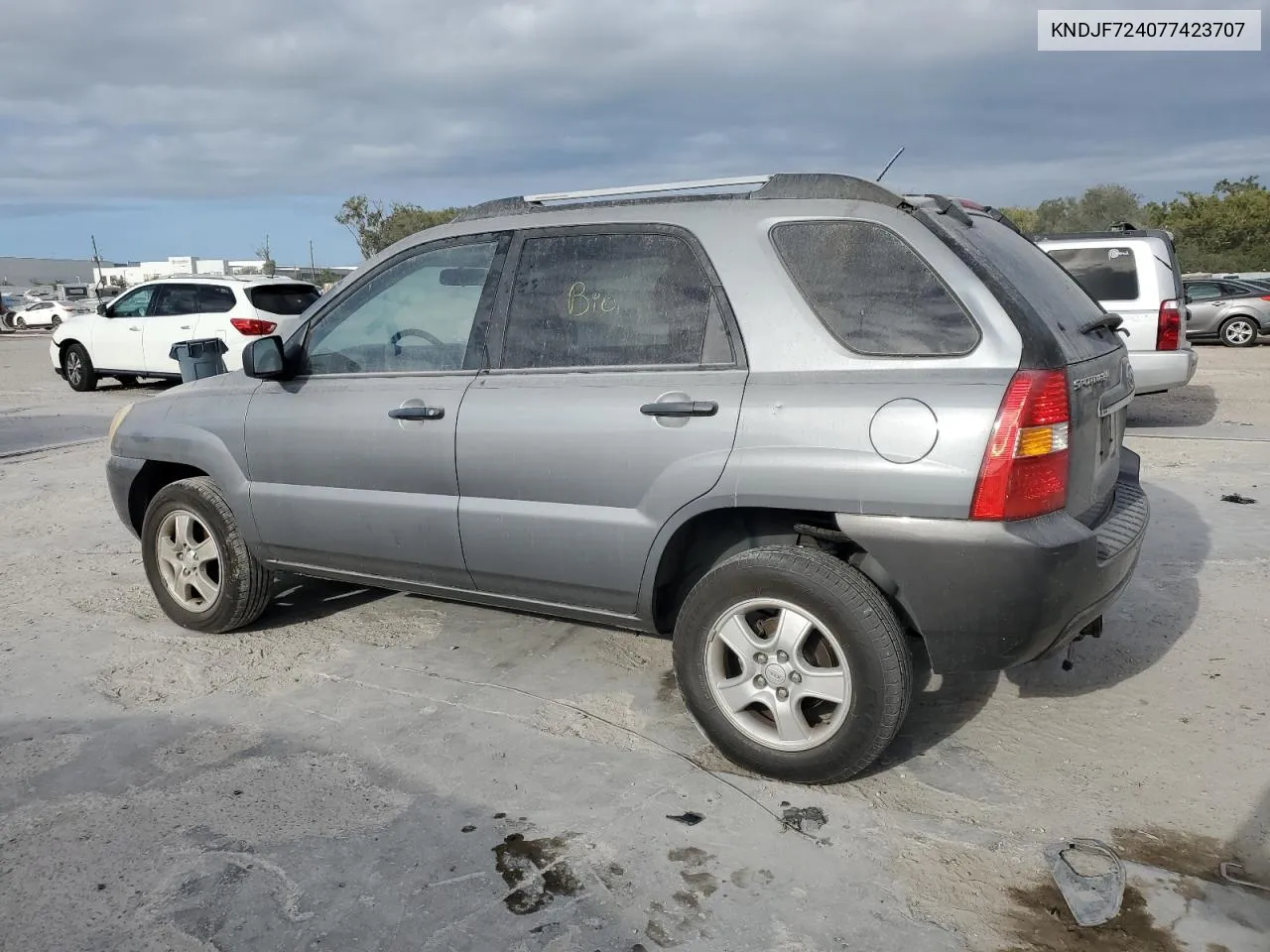 2007 Kia Sportage Lx VIN: KNDJF724077423707 Lot: 76165694