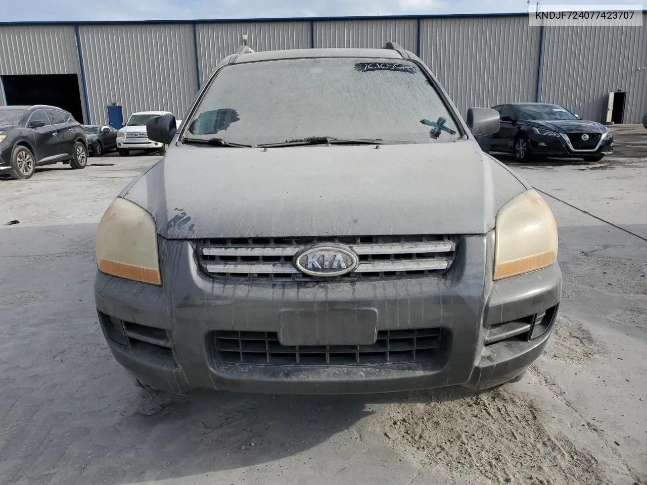 2007 Kia Sportage Lx VIN: KNDJF724077423707 Lot: 76165694