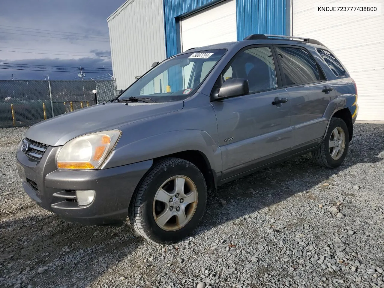 2007 Kia Sportage Ex VIN: KNDJE723777438800 Lot: 79807744