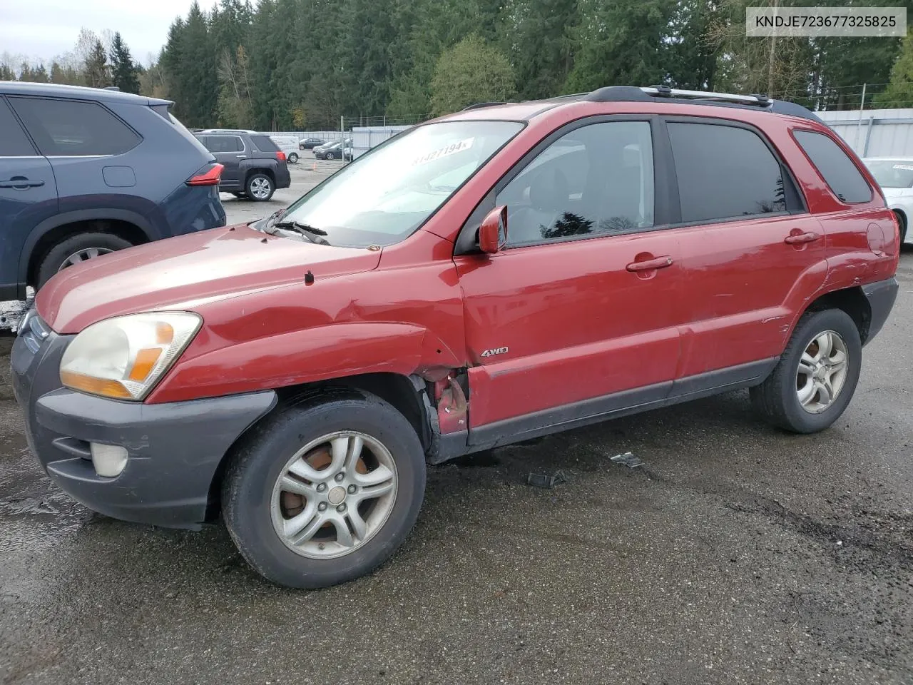 2007 Kia Sportage Ex VIN: KNDJE723677325825 Lot: 81427194