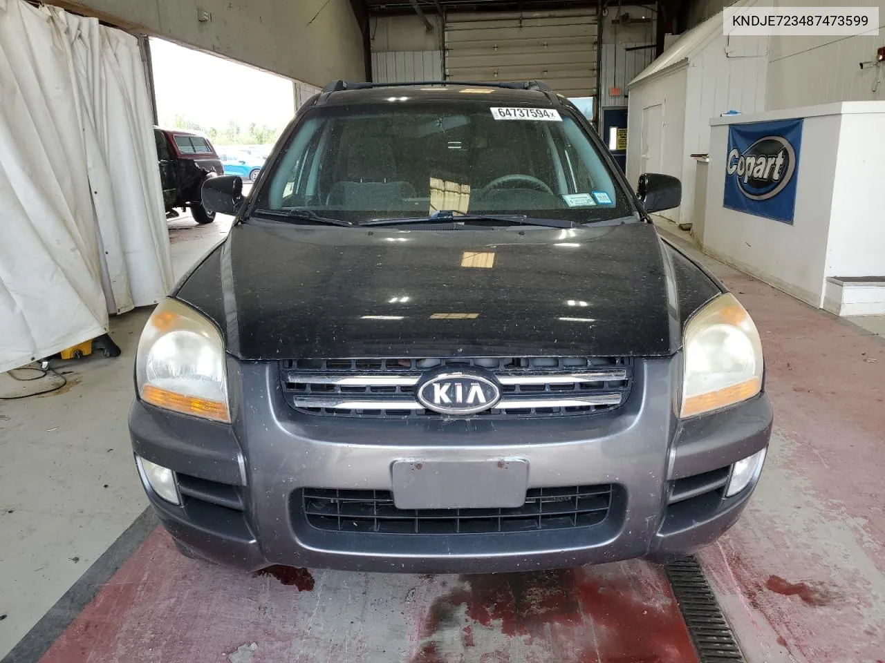 2008 Kia Sportage Ex VIN: KNDJE723487473599 Lot: 64737594