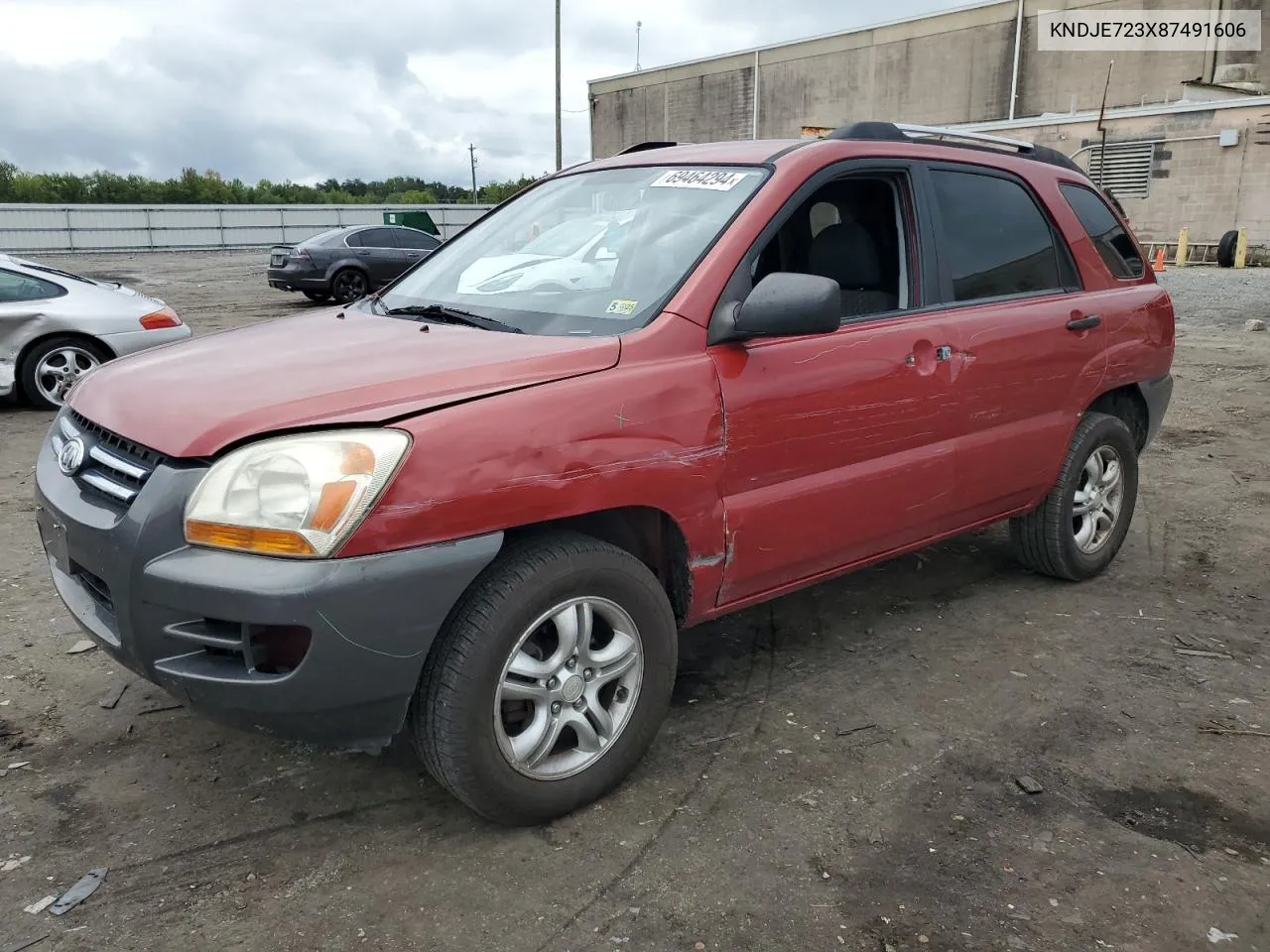 KNDJE723X87491606 2008 Kia Sportage Ex