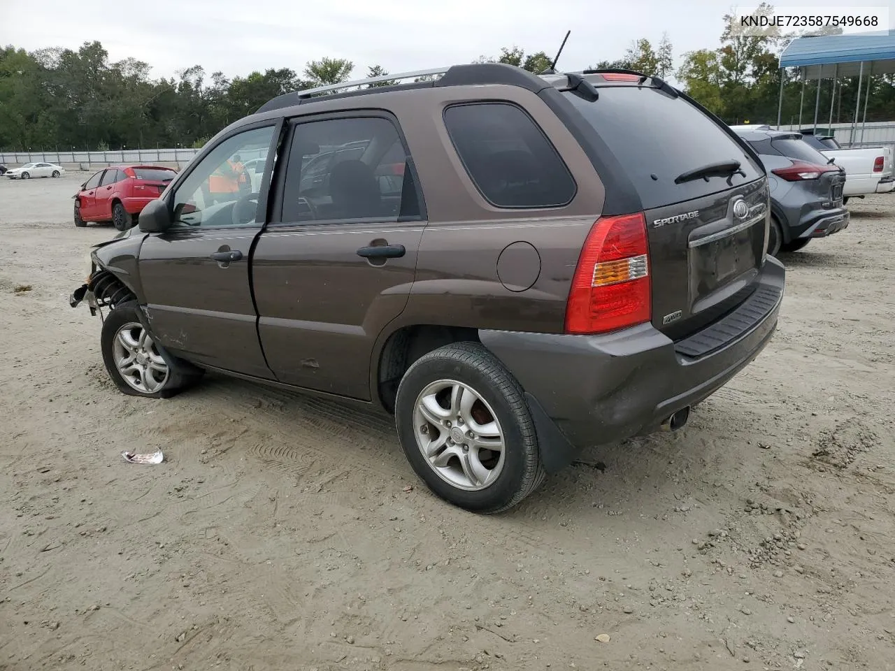 2008 Kia Sportage Ex VIN: KNDJE723587549668 Lot: 71155904