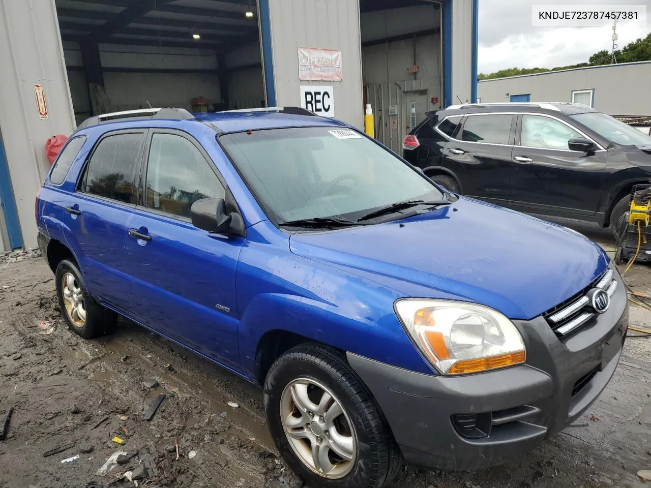 2008 Kia Sportage Ex VIN: KNDJE723787457381 Lot: 72888444