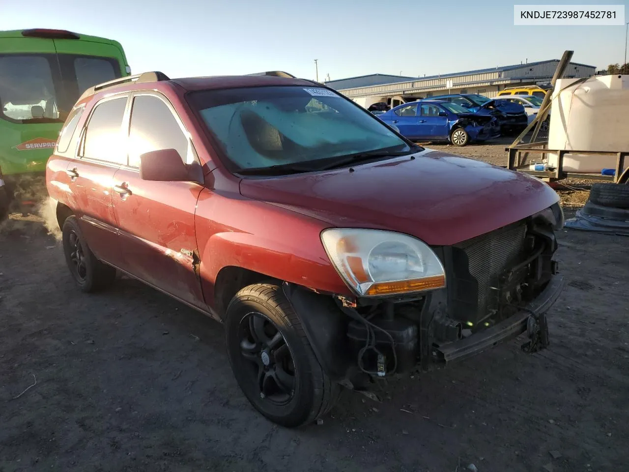 KNDJE723987452781 2008 Kia Sportage Ex