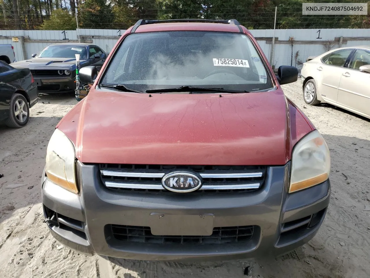 2008 Kia Sportage Lx VIN: KNDJF724087504692 Lot: 75825014