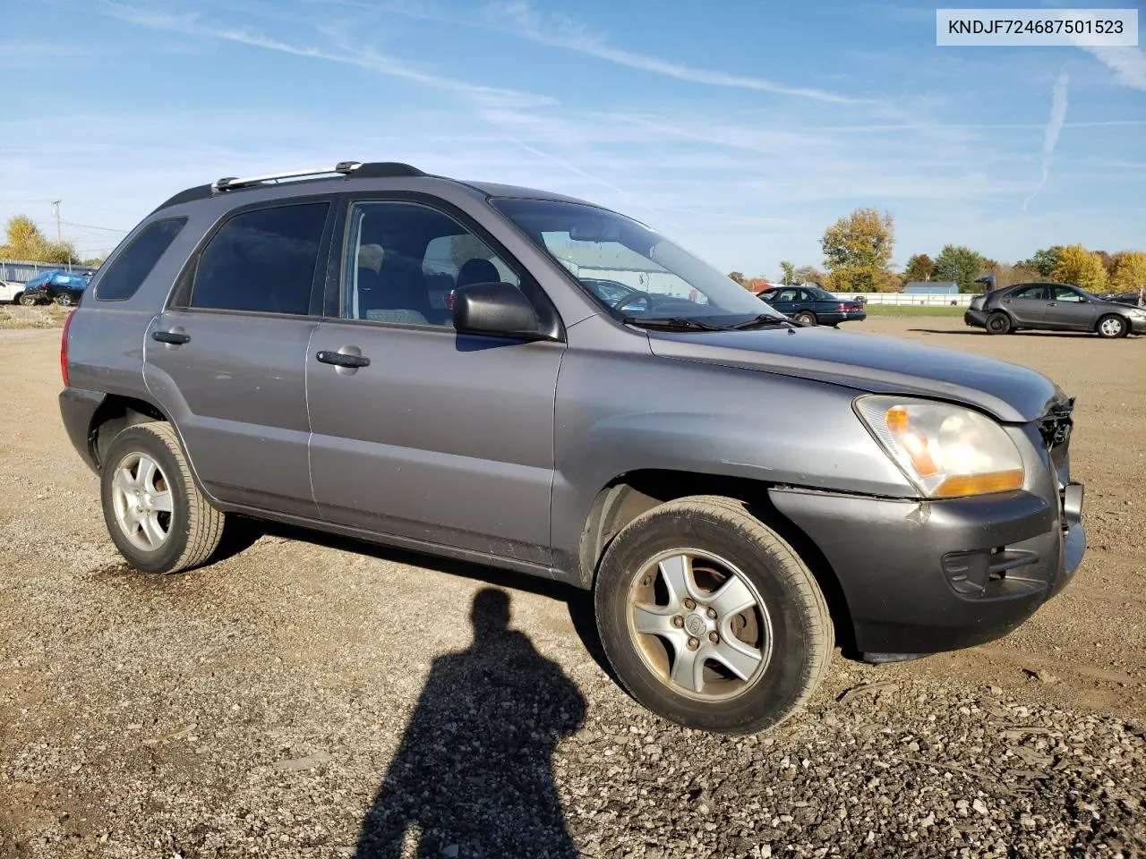 2008 Kia Sportage Lx VIN: KNDJF724687501523 Lot: 77537604