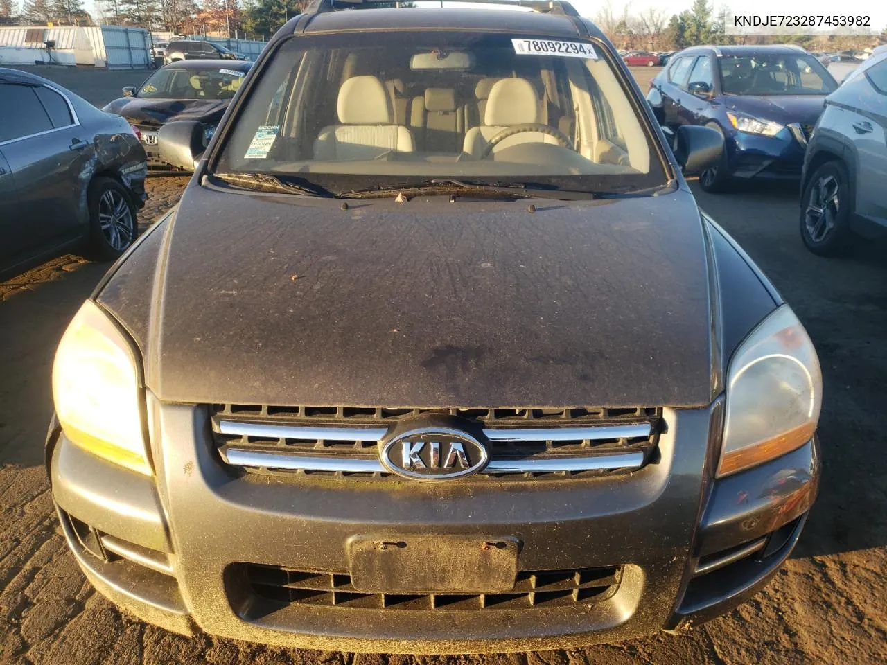 2008 Kia Sportage Ex VIN: KNDJE723287453982 Lot: 78092294