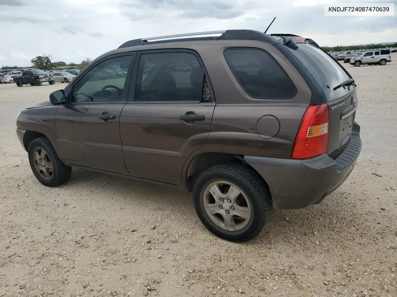 2008 Kia Sportage Lx VIN: KNDJF724087470639 Lot: 79931224