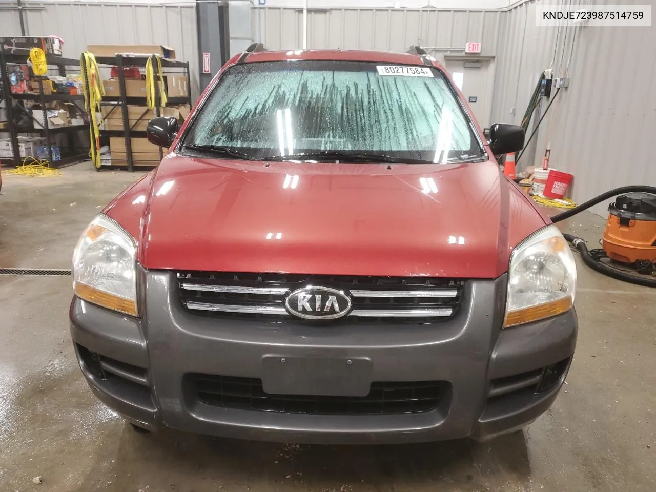 2008 Kia Sportage Ex VIN: KNDJE723987514759 Lot: 80277584