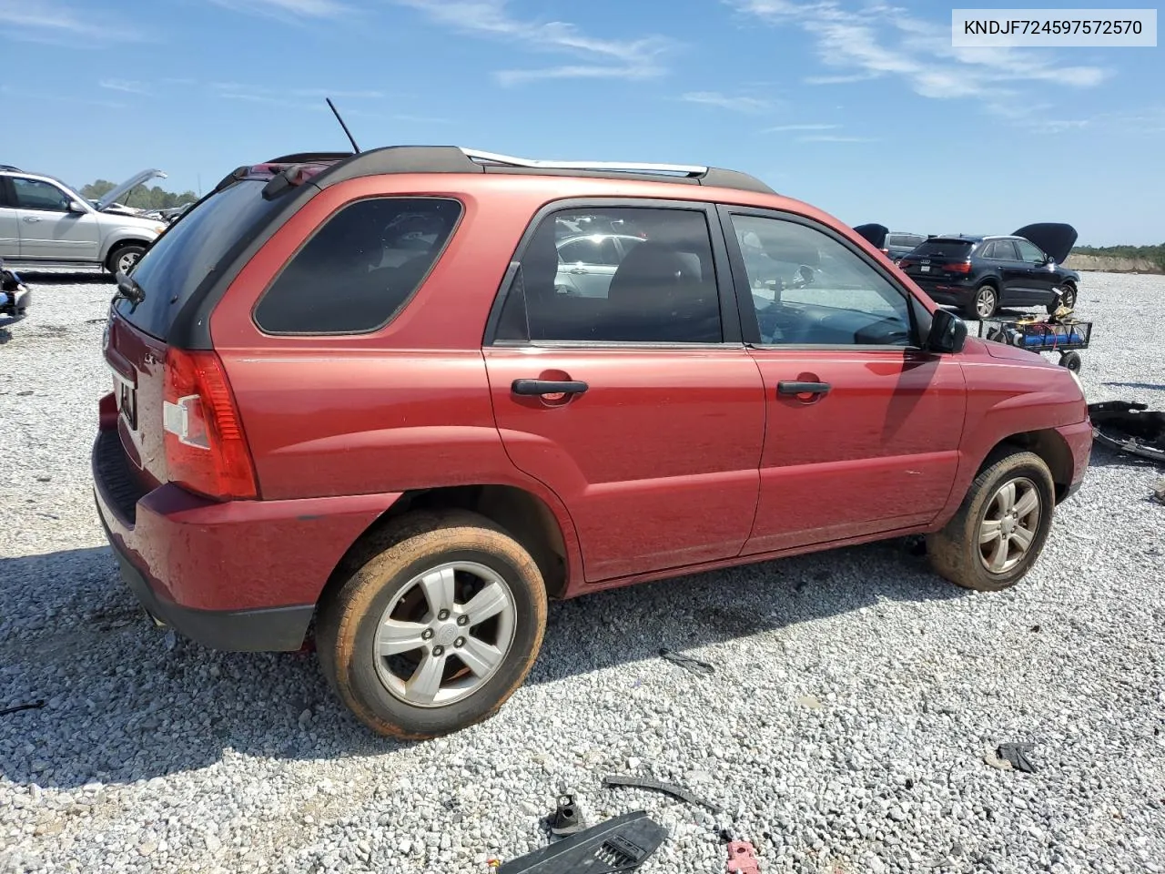 2009 Kia Sportage Lx VIN: KNDJF724597572570 Lot: 70105504