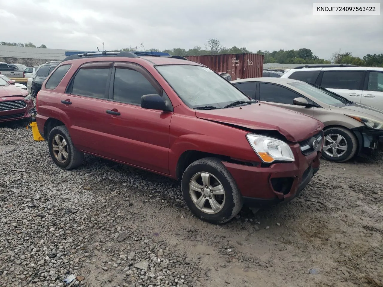 2009 Kia Sportage Lx VIN: KNDJF724097563422 Lot: 70879194