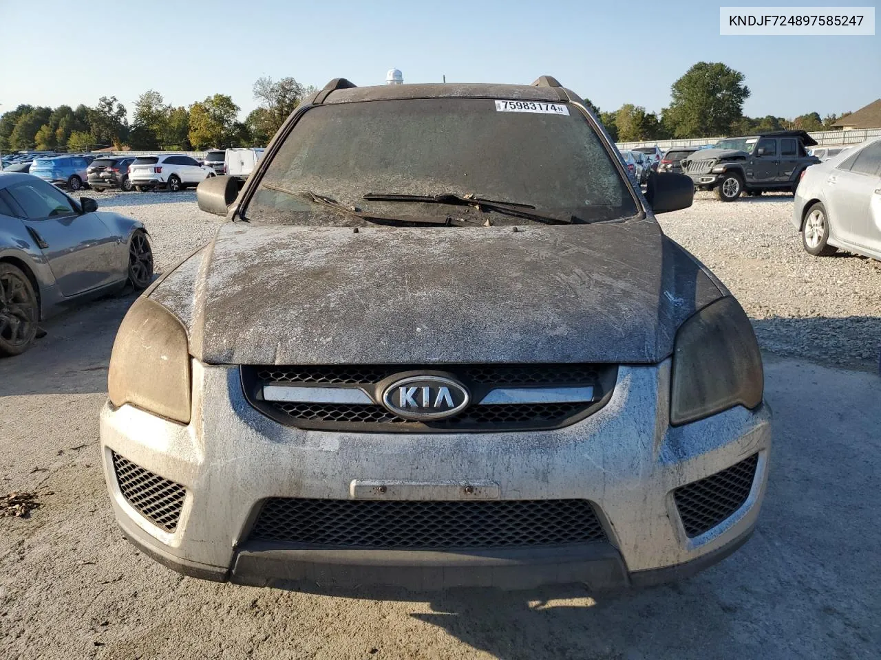 2009 Kia Sportage Lx VIN: KNDJF724897585247 Lot: 75983174