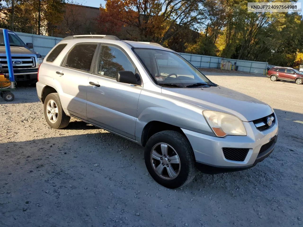 2009 Kia Sportage Lx VIN: KNDJF724097564988 Lot: 76628774