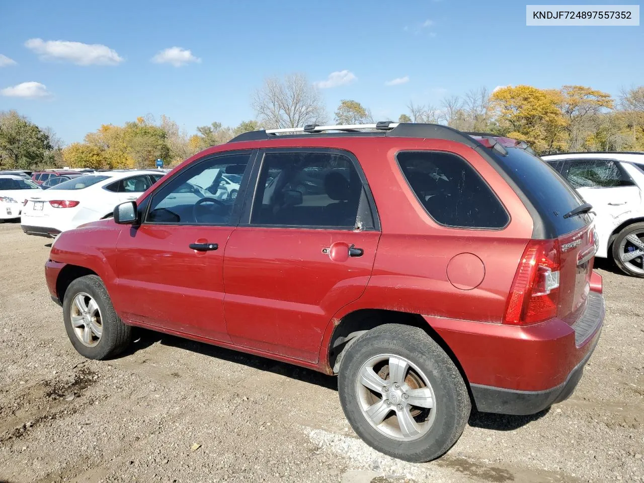 2009 Kia Sportage Lx VIN: KNDJF724897557352 Lot: 77444494