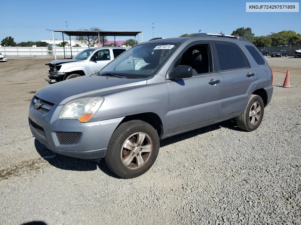 2009 Kia Sportage Lx VIN: KNDJF724297571859 Lot: 80074374