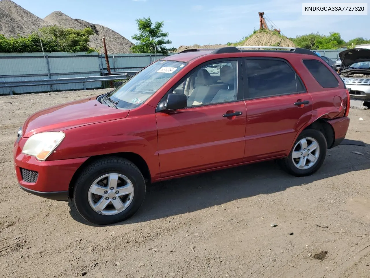 2010 Kia Sportage Lx VIN: KNDKGCA33A7727320 Lot: 59850034