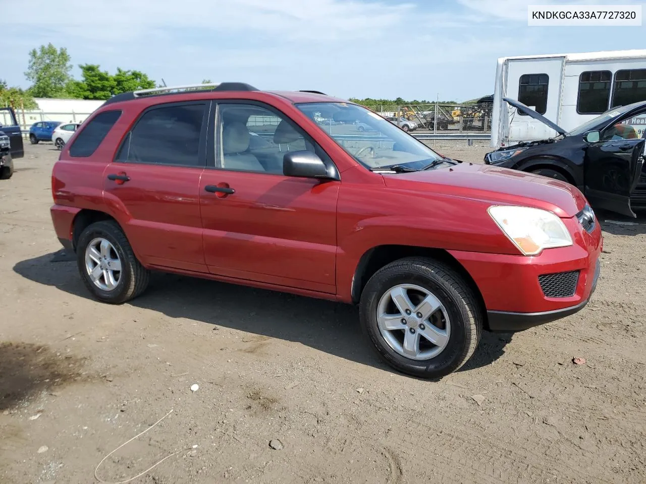 2010 Kia Sportage Lx VIN: KNDKGCA33A7727320 Lot: 59850034