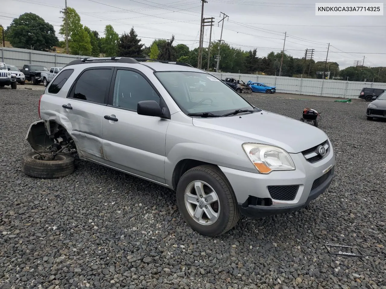 2010 Kia Sportage Lx VIN: KNDKGCA33A7714325 Lot: 71439664