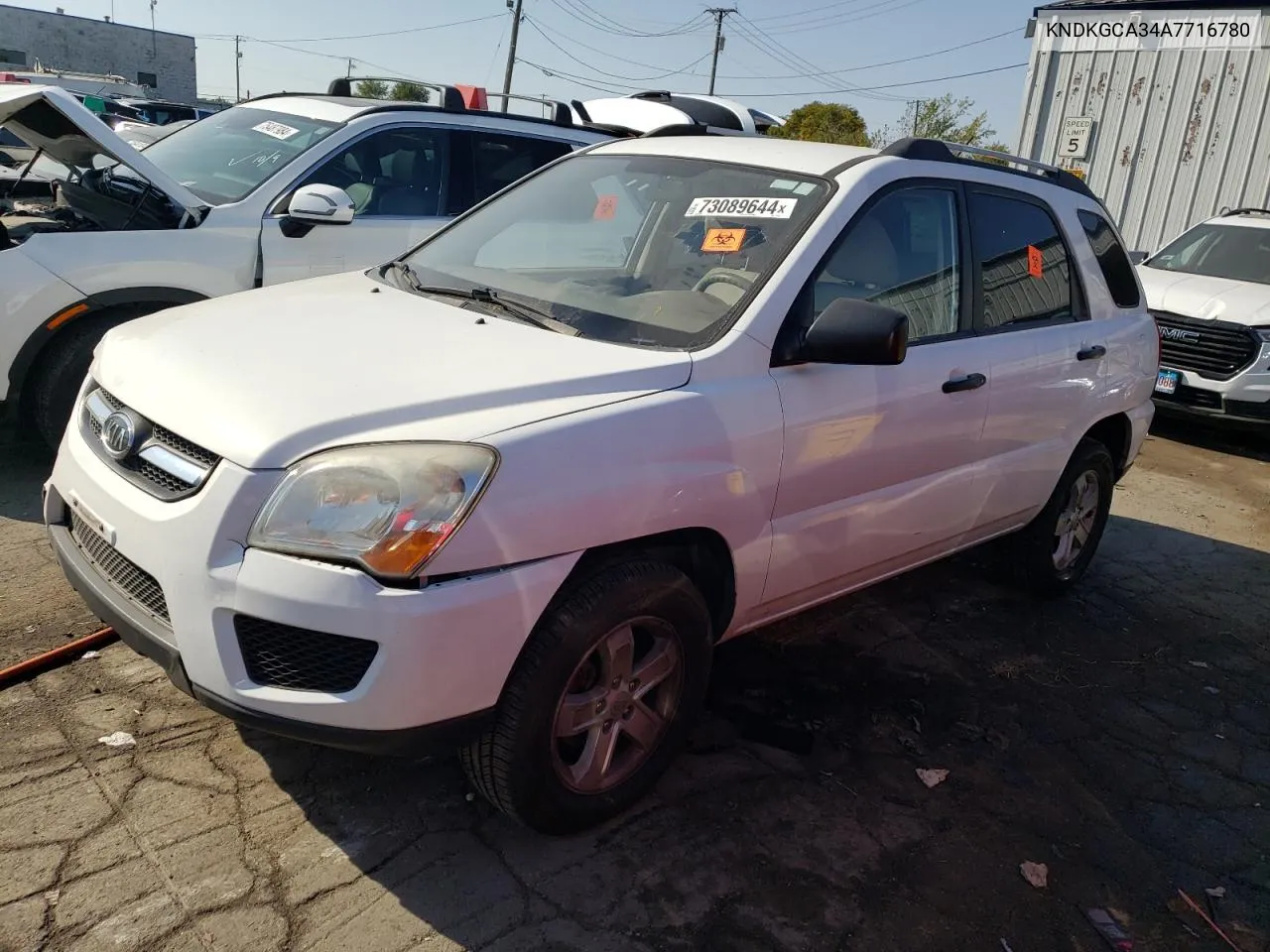 2010 Kia Sportage Lx VIN: KNDKGCA34A7716780 Lot: 73089644