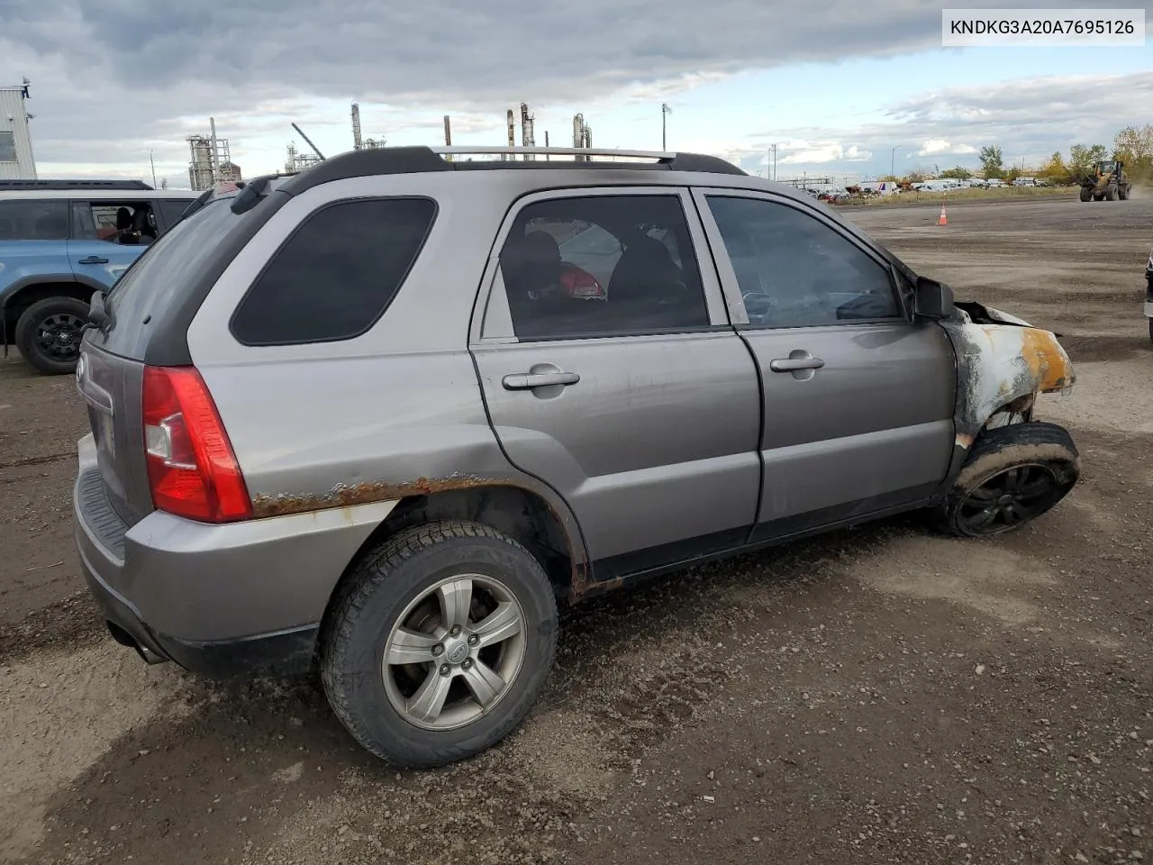 2010 Kia Sportage Lx VIN: KNDKG3A20A7695126 Lot: 74316244