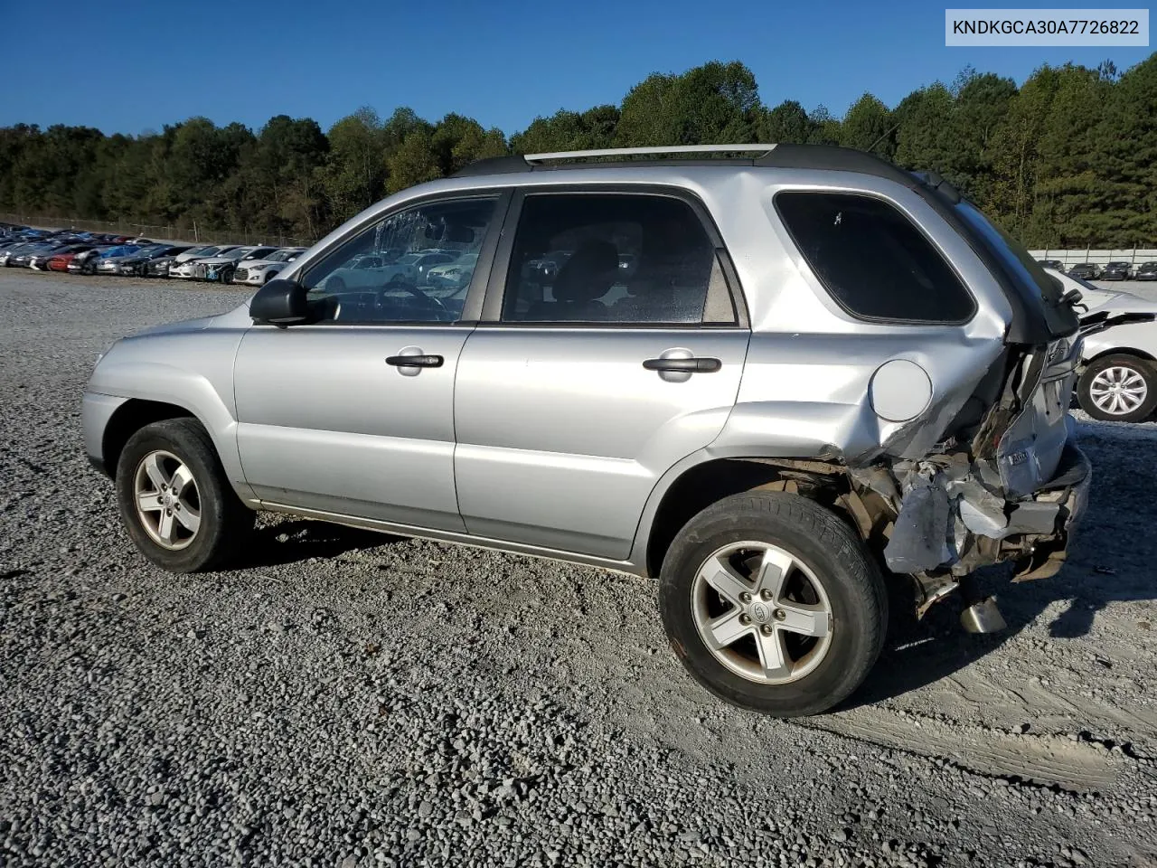 2010 Kia Sportage Lx VIN: KNDKGCA30A7726822 Lot: 77191854