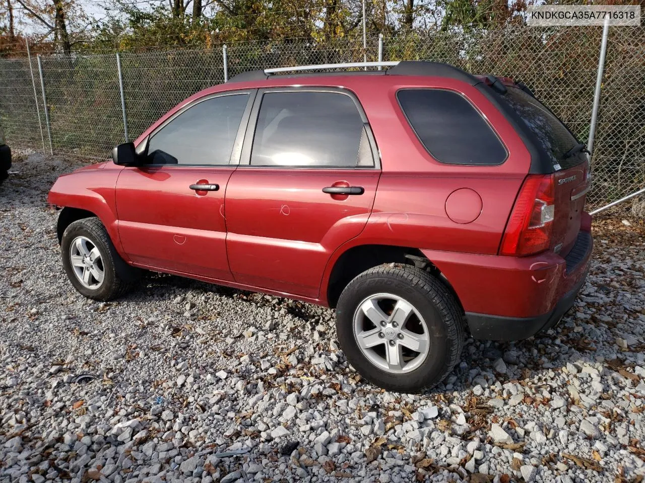 2010 Kia Sportage Lx VIN: KNDKGCA35A7716318 Lot: 78127944