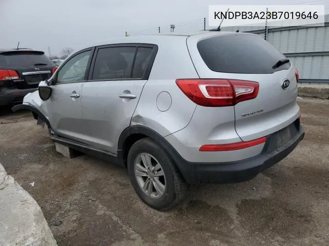 2011 Kia Sportage Lx VIN: KNDPB3A23B7019646 Lot: 49132824