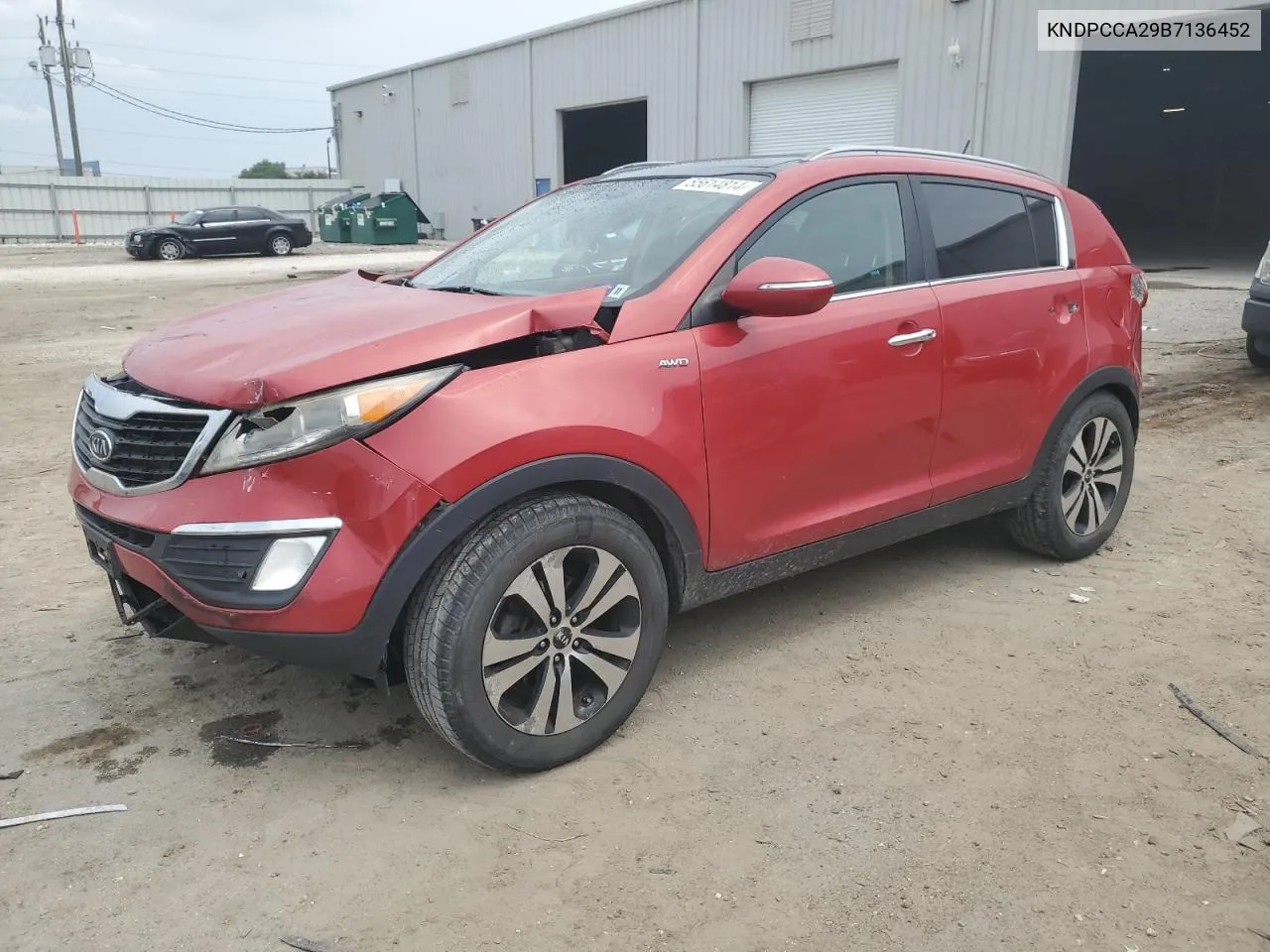 KNDPCCA29B7136452 2011 Kia Sportage Ex