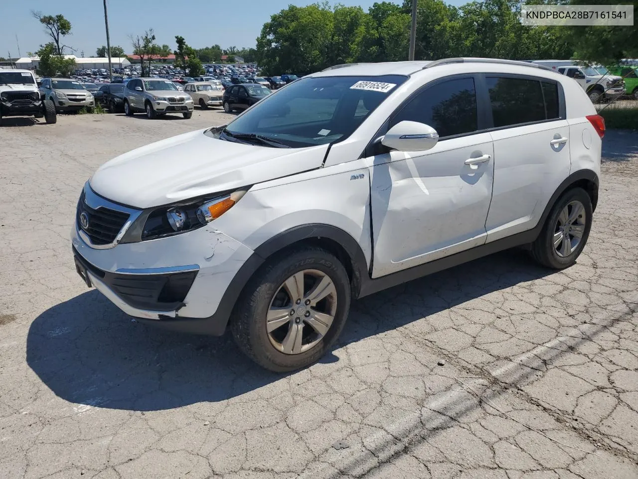 2011 Kia Sportage Lx VIN: KNDPBCA28B7161541 Lot: 60916524