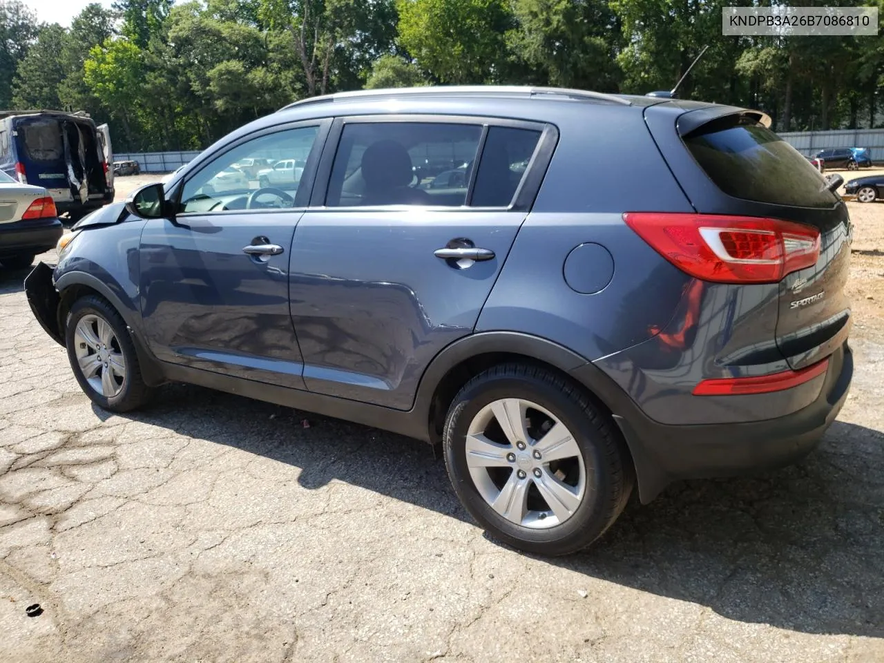 2011 Kia Sportage Lx VIN: KNDPB3A26B7086810 Lot: 61389404