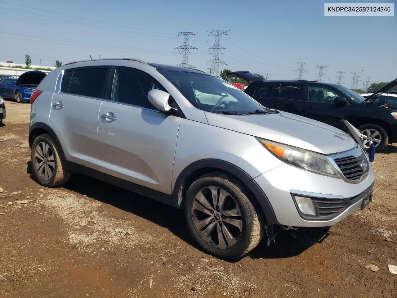 2011 Kia Sportage Ex VIN: KNDPC3A25B7124346 Lot: 63229344