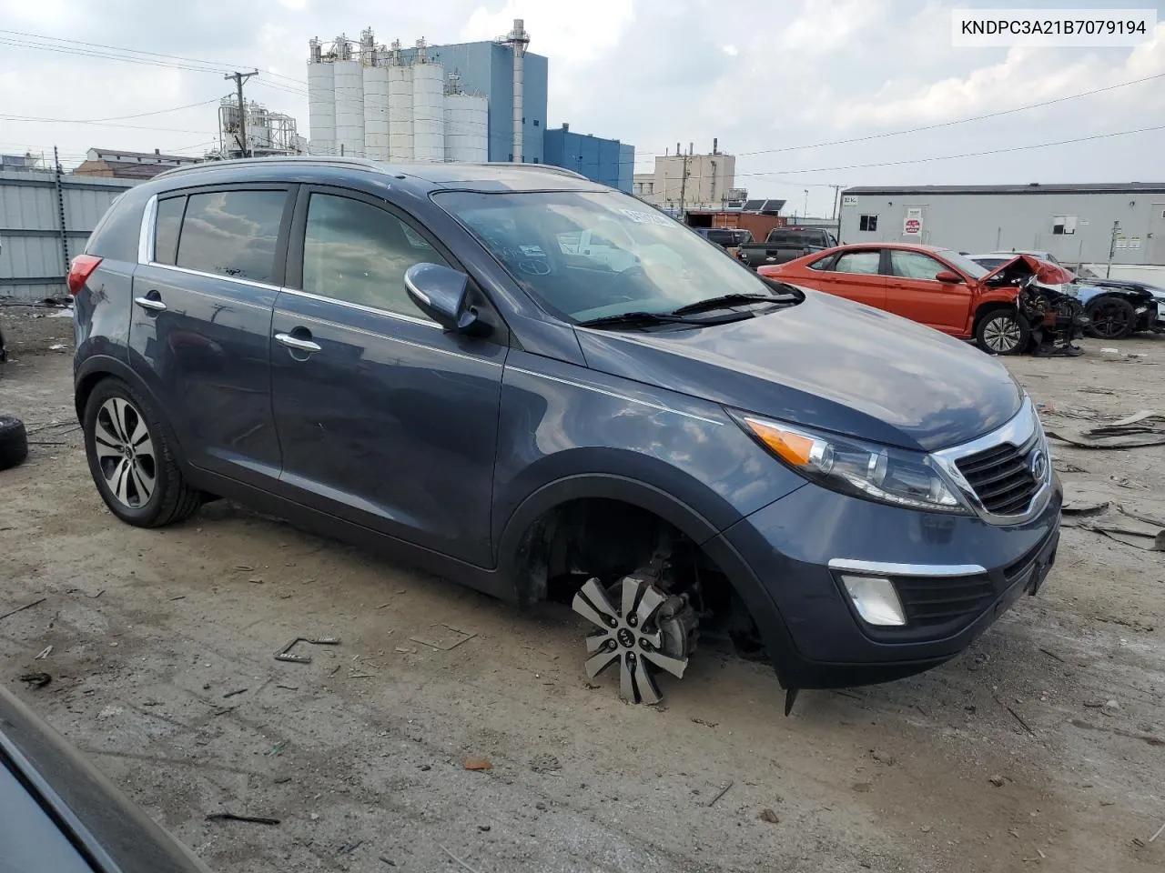 2011 Kia Sportage Ex VIN: KNDPC3A21B7079194 Lot: 64161234