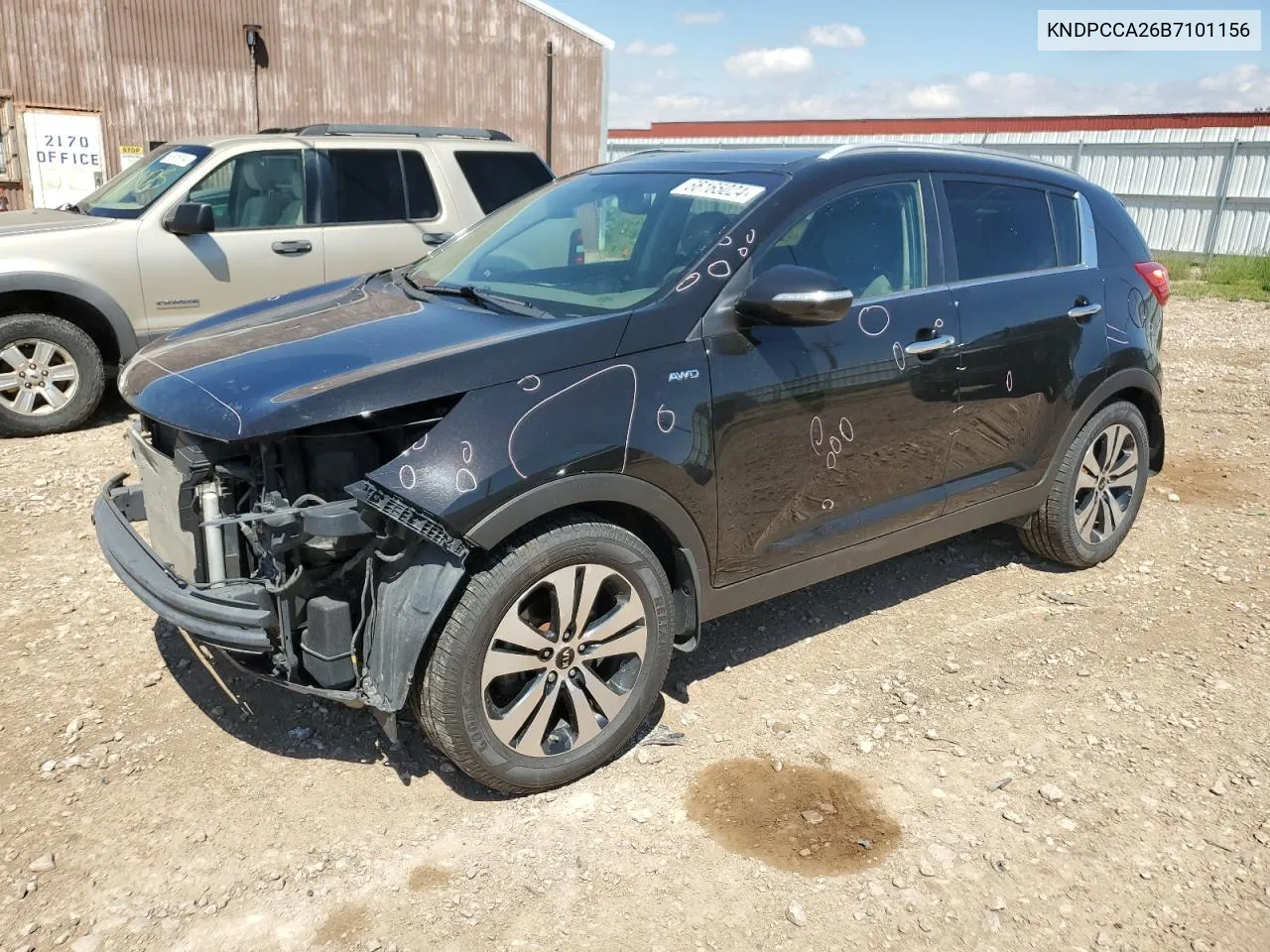 KNDPCCA26B7101156 2011 Kia Sportage Ex