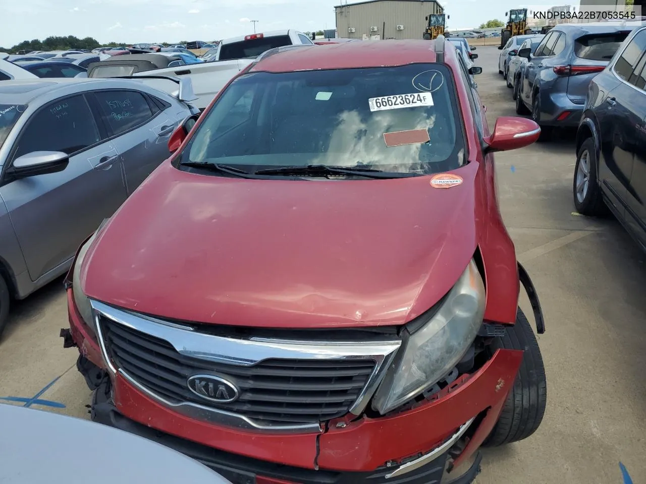 2011 Kia Sportage Lx VIN: KNDPB3A22B7053545 Lot: 66623624