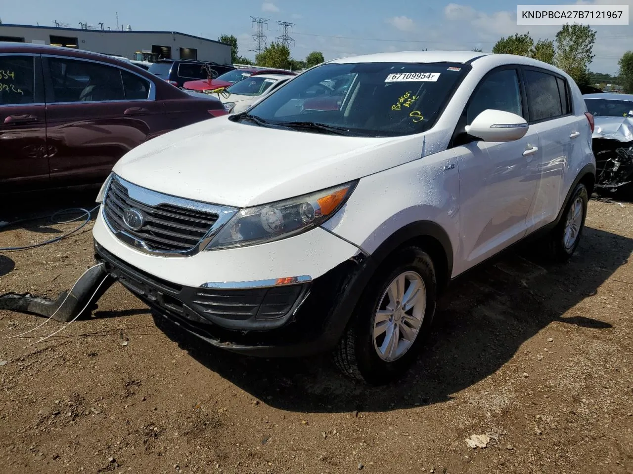 2011 Kia Sportage Lx VIN: KNDPBCA27B7121967 Lot: 67109954