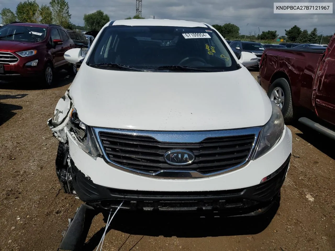 2011 Kia Sportage Lx VIN: KNDPBCA27B7121967 Lot: 67109954